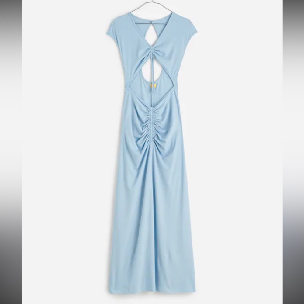 Agua Bendita Light Blue Maxi Dress